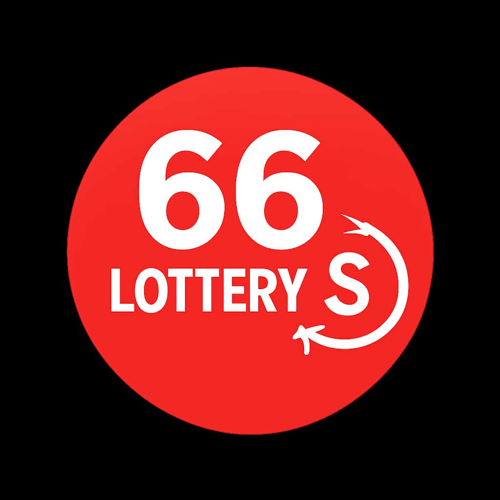 An informative badge for 66 Lottery withdrawal guidance.