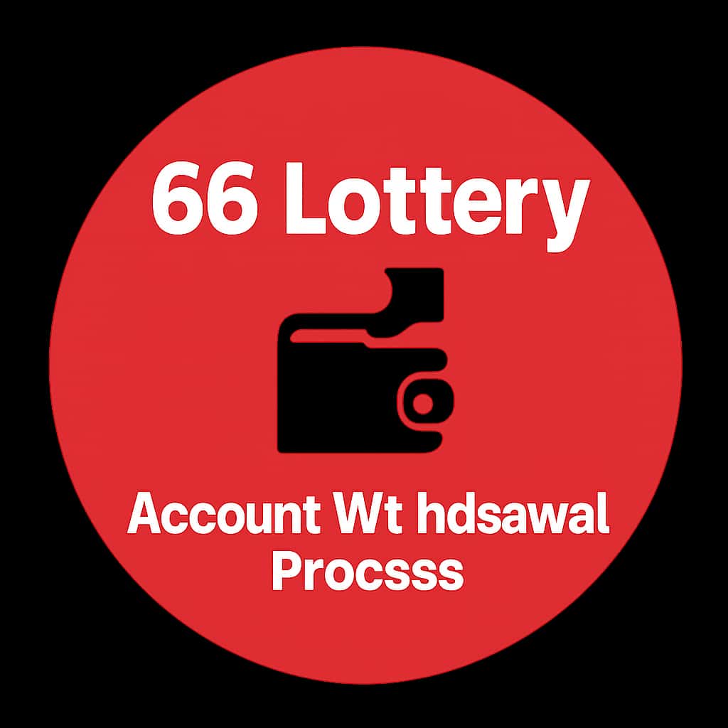 Icon design for 66 Lottery Account Withdrawal Process.