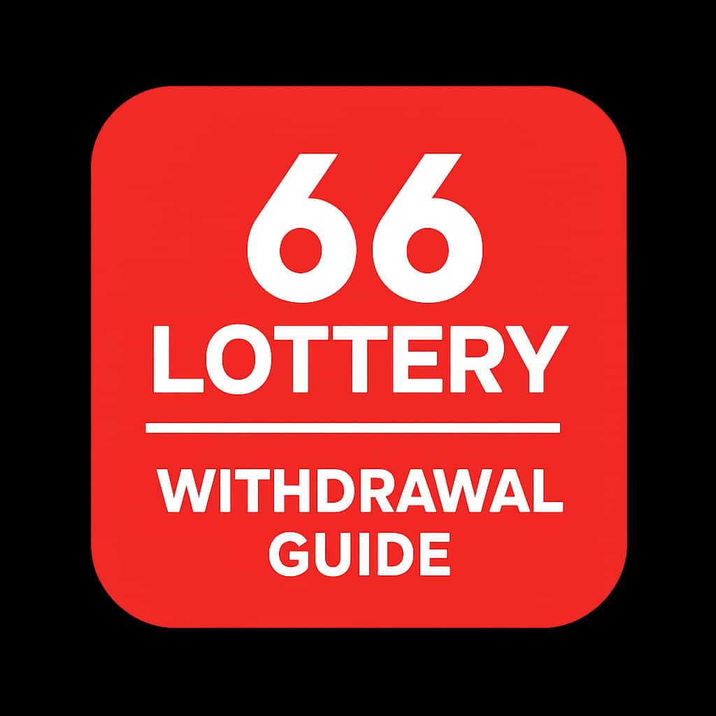 A square badge representing the 66 Lottery Withdrawal Guide.