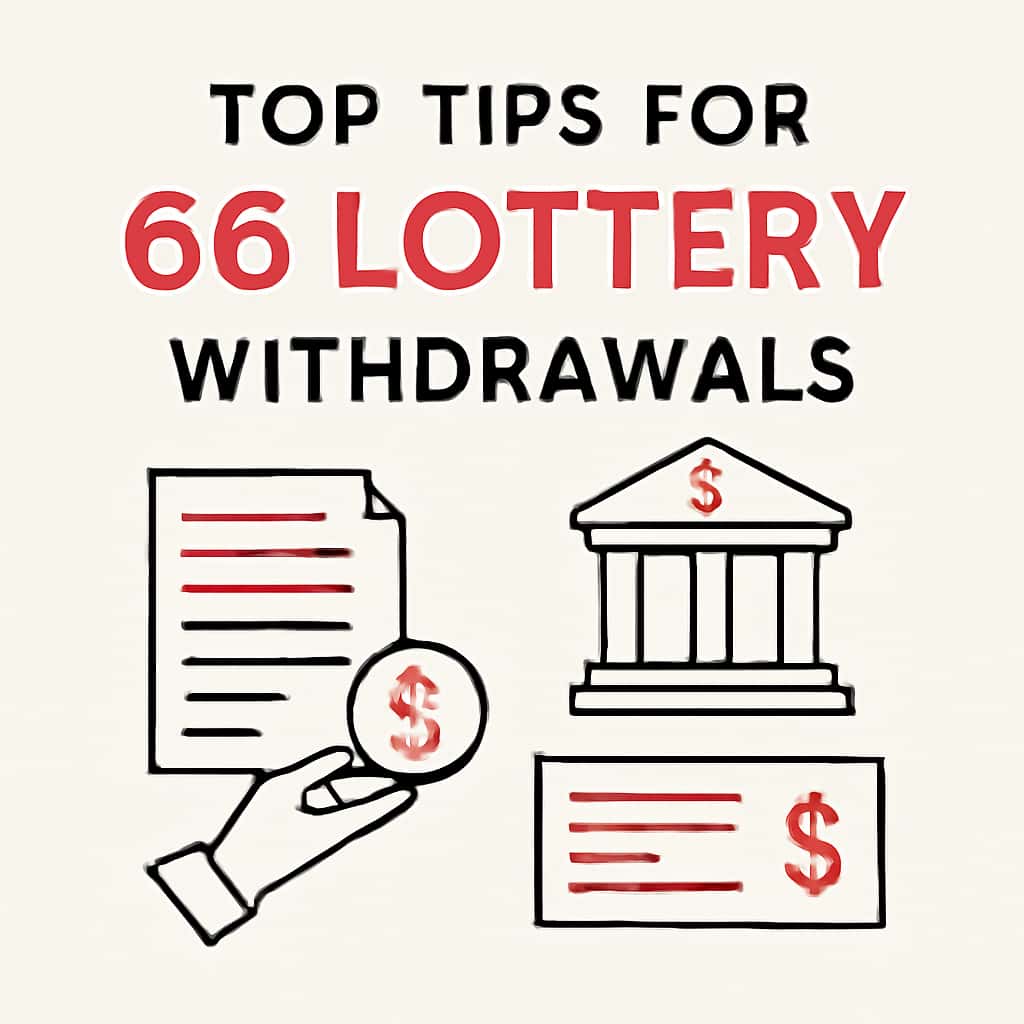 Diagram illustrating the withdrawal process for 66 Lottery.