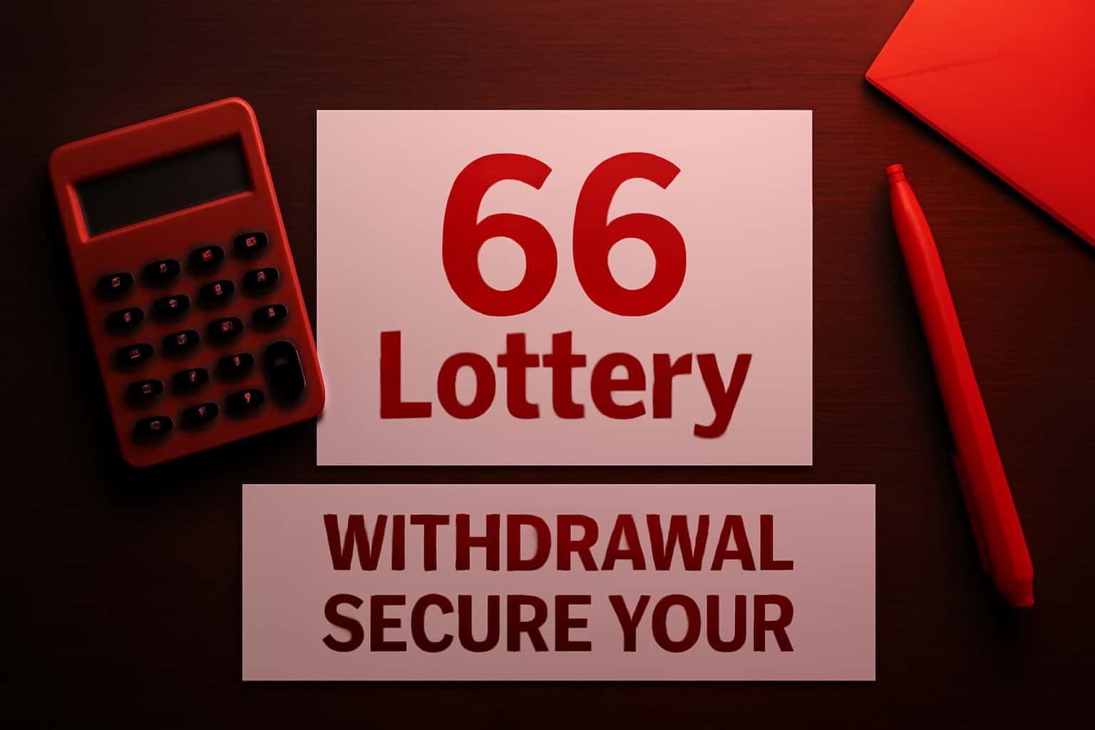 An informative visual representation of the 66 Lottery withdrawal process.